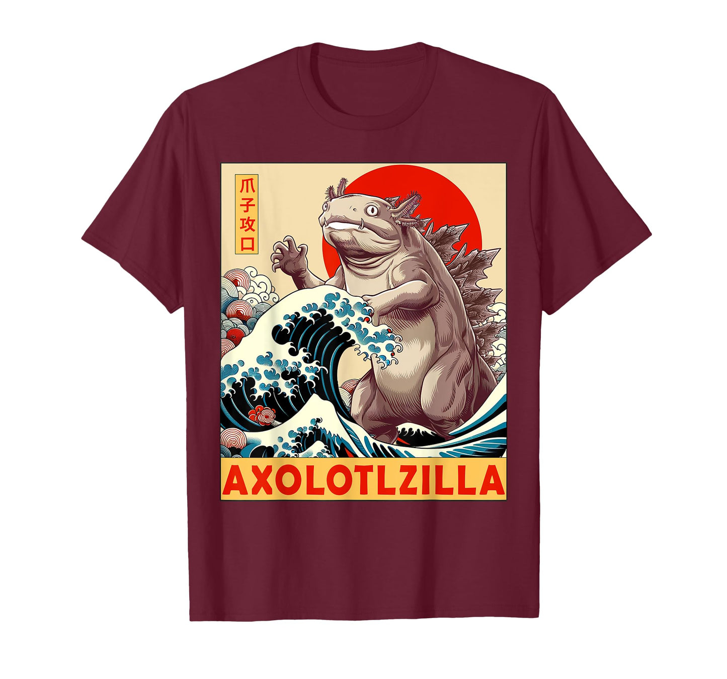 Axolotl Japanese Art Funny Axolotl Gifts For Men Women Kid T-Shirt