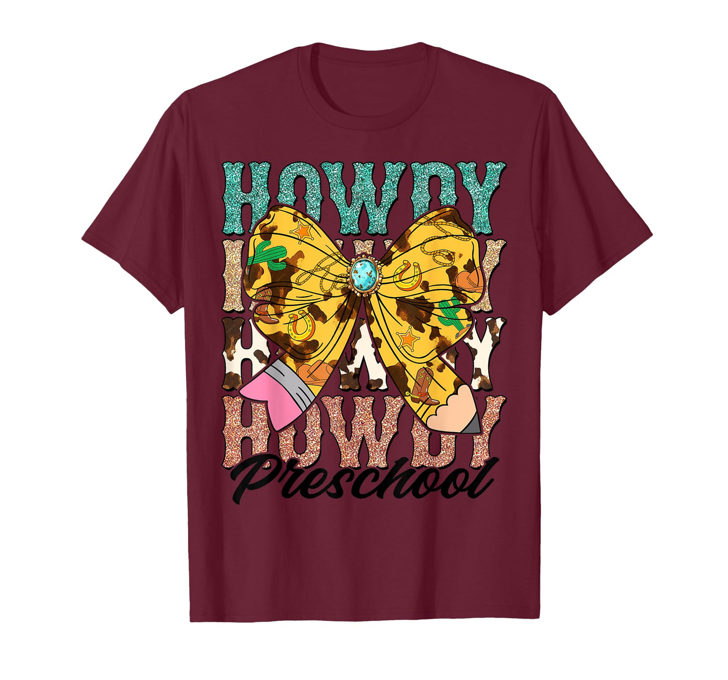 Howdy Preschool 1st Grade Teacher Western Cowboy Cowgirls T-Shirt