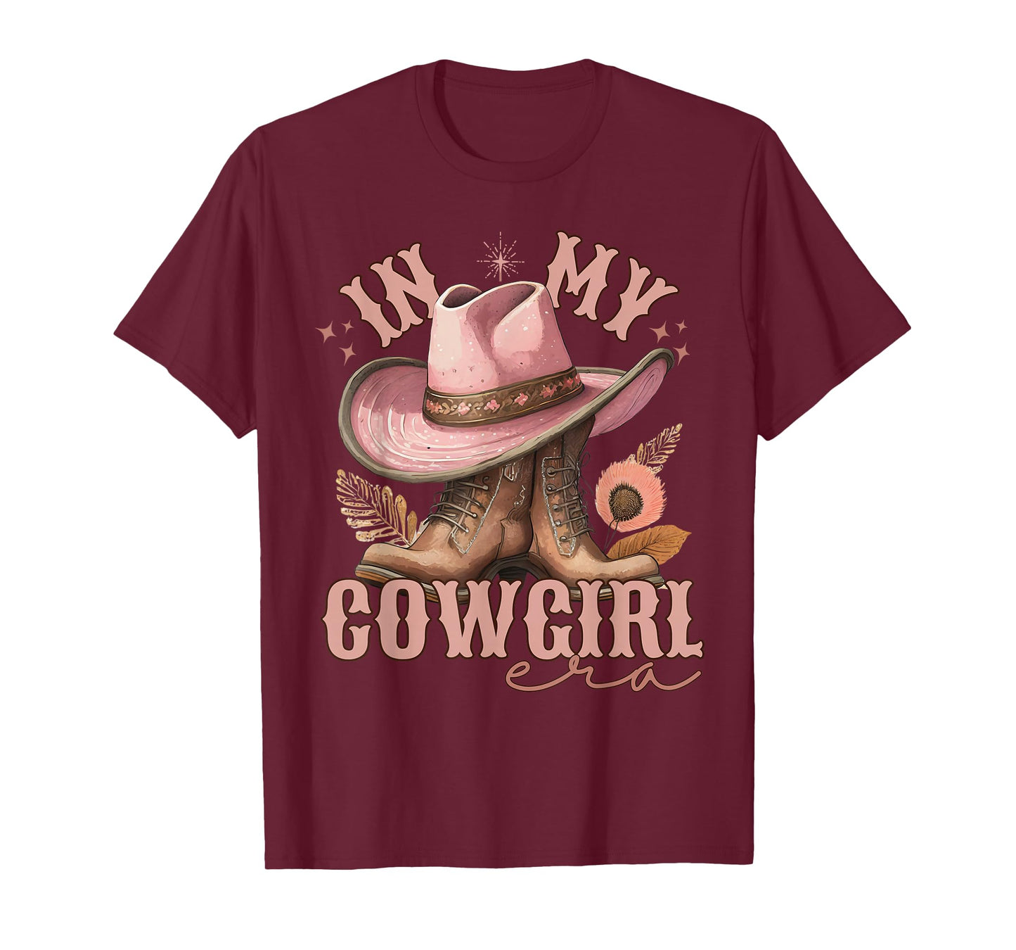 Pink Cowgirl Country Festival Western Graphic Women's T-Shirt