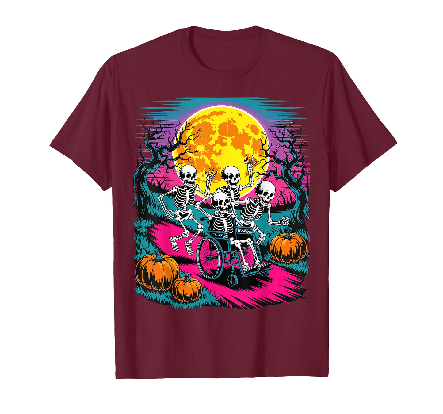 Nurse Skeletons Halloween Healthcare CNA Medical Crew T-Shirt
