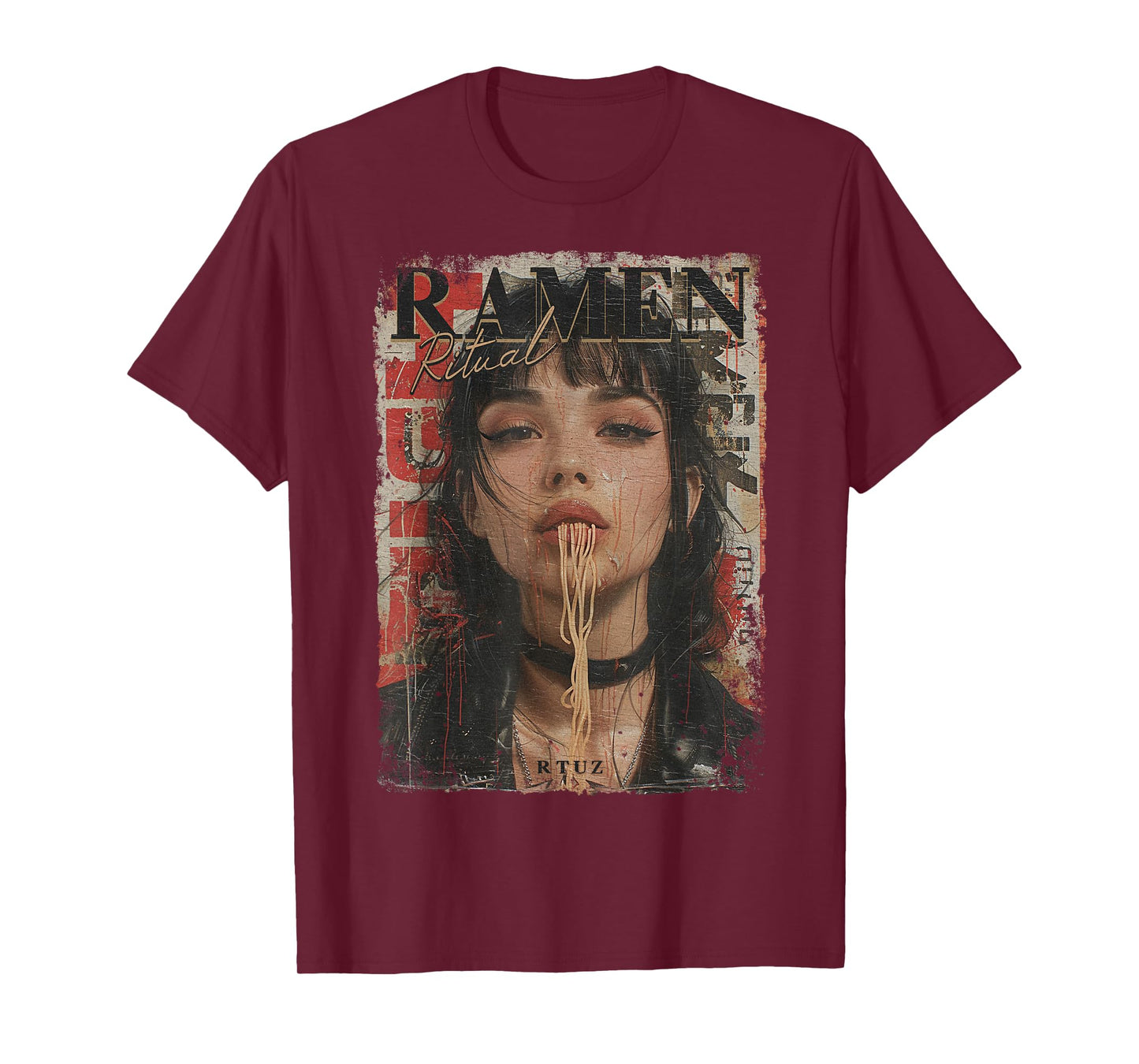 Ramen Noodles Kawaii Japan Retro Fashion Y2K Otaku Manga Anime T-Shirt