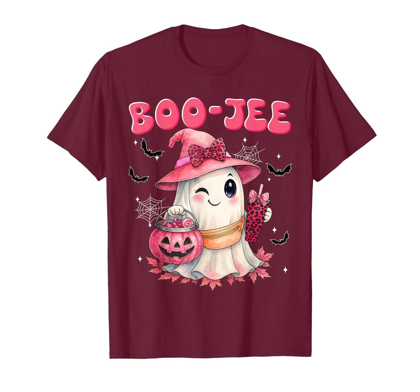 Spooky Season Cute Boo Jee Boujee Halloween Costumes Girls T-Shirt
