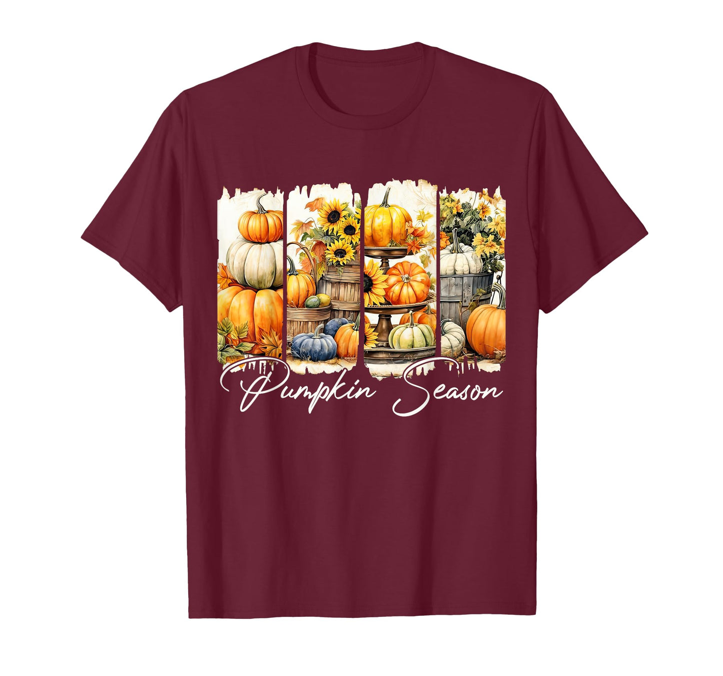 Pumpkin Season Thanksgiving Fall Vibes Autumn Farmhouse T-Shirt