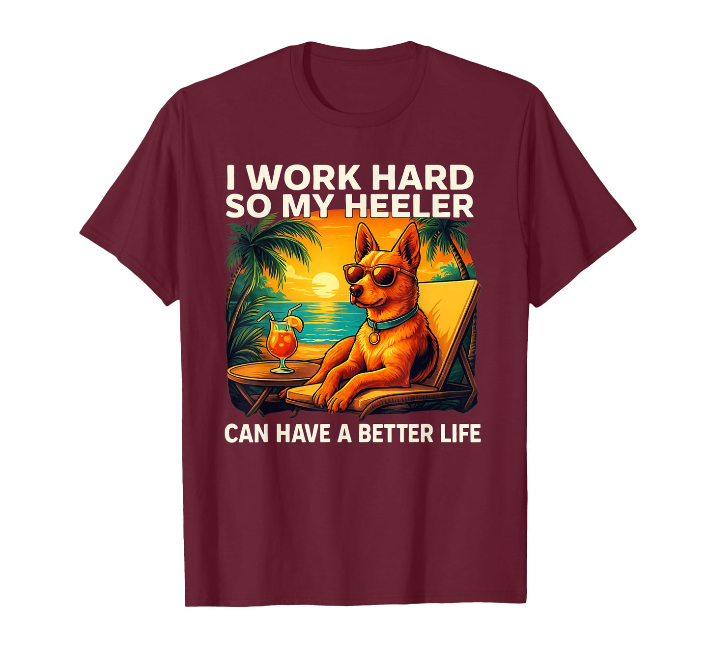 Funny Heeler Dog Design Red Heeler Lover T-Shirt