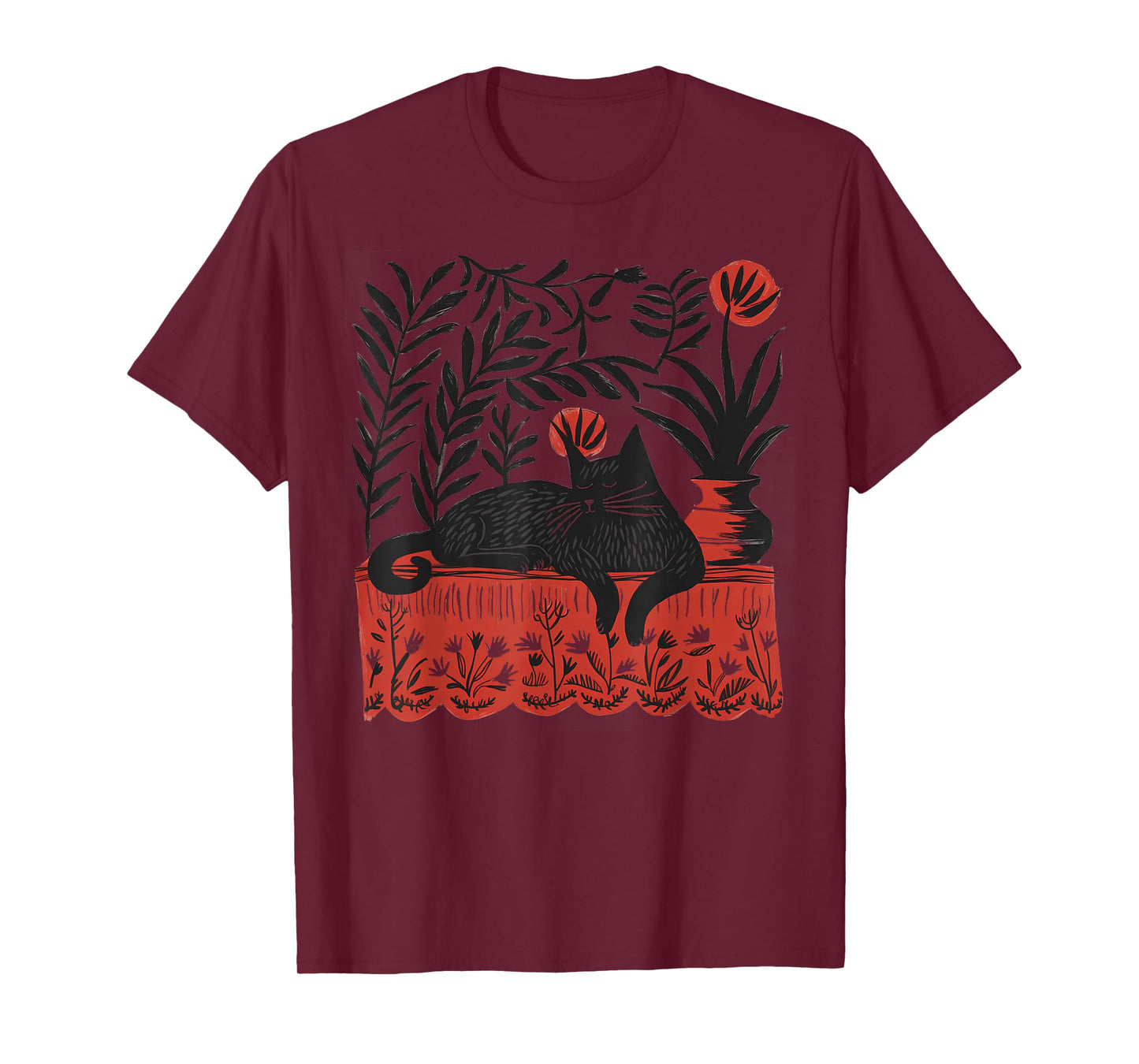 Matisse The Red Room Inspired Cat Artistic Design Cat Lover T-Shirt