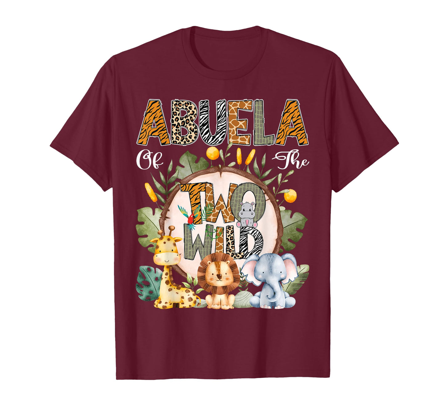 Abuela Of The Two Wild Animal Safari 2Nd Birthday Party T-Shirt