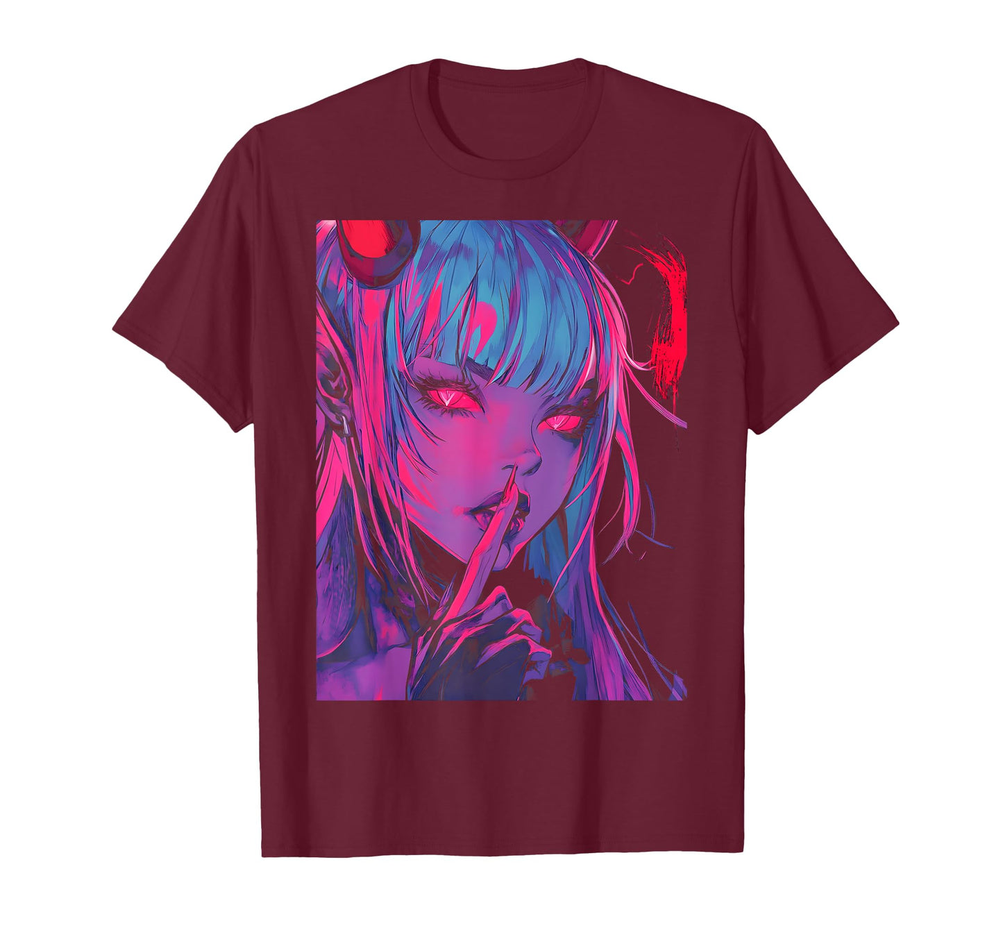 Goth Grunge Girl Waifu Demon Anime Horror Alt Aesthetic T-Shirt