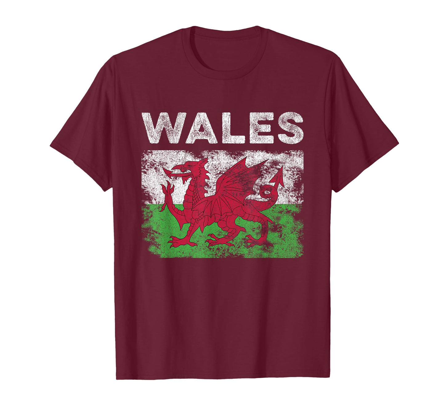 Wales Flag Distressed - Men Women Kids - Welsh Flag T-Shirt