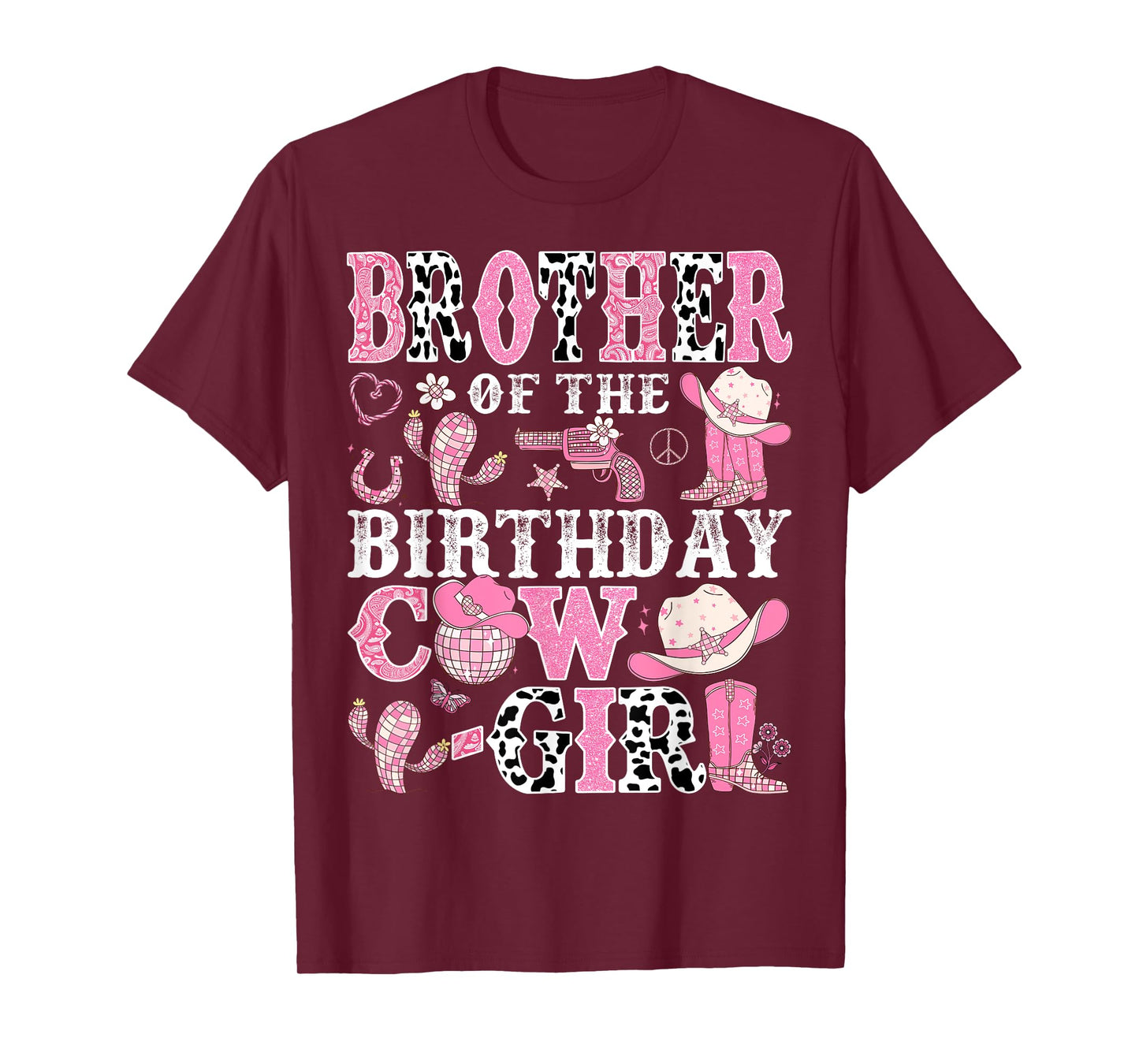 Brother Of The Birthday Cow-Girl Rodeo CowGirl Birthday T-Shirt