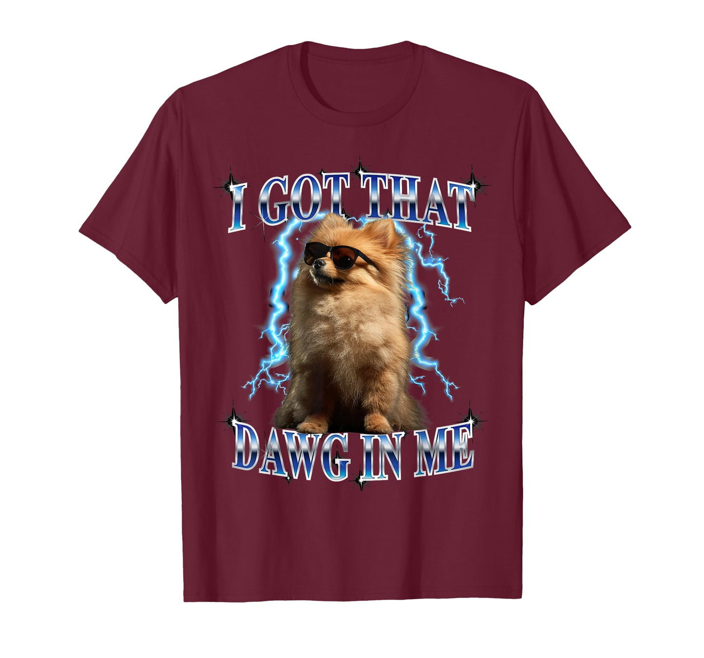 Mens Heavy Metal I Got That Dawg in Me Pomeranian Lover T-Shirt