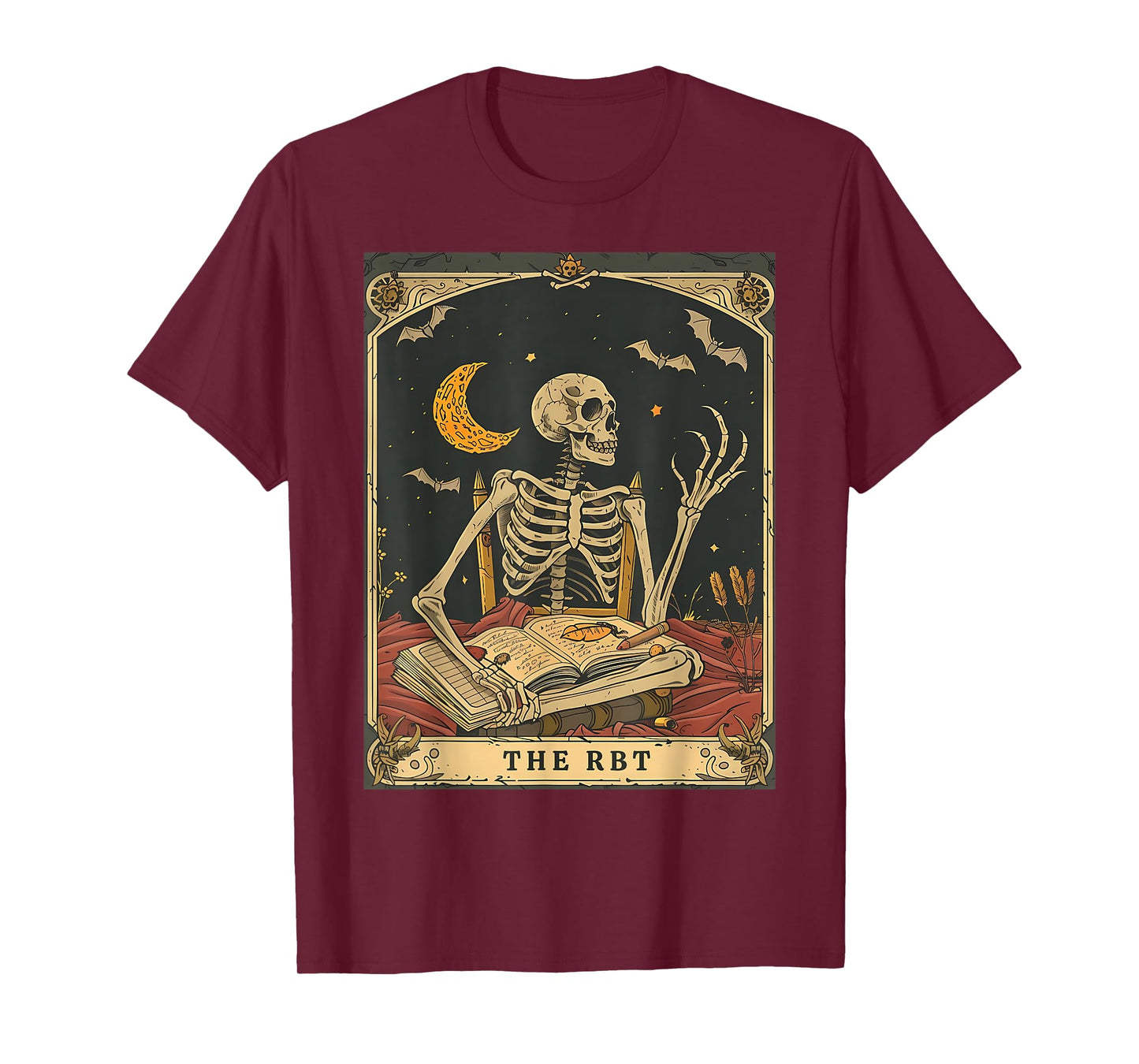 RBT Tarot Card Funny Skeleton Behavior Analyst Halloween T-Shirt