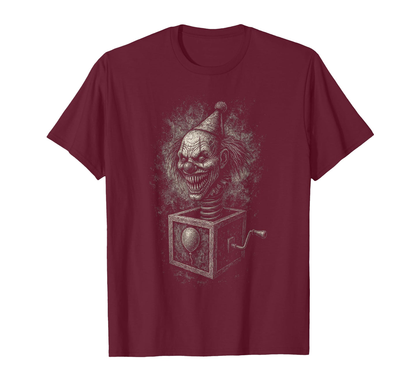 Creepy Clown Scary Horror Goth Grunge Alt Aesthetic T-Shirt