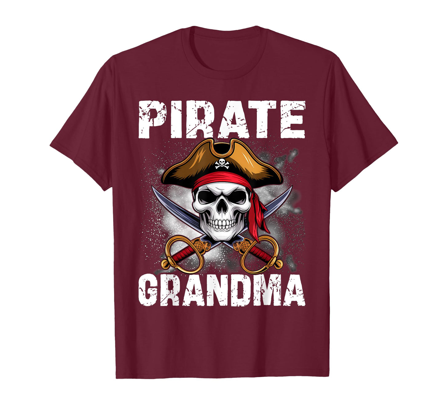 Family Skull Pirate Grandma Jolly Roger Crossbones Flag T-Shirt