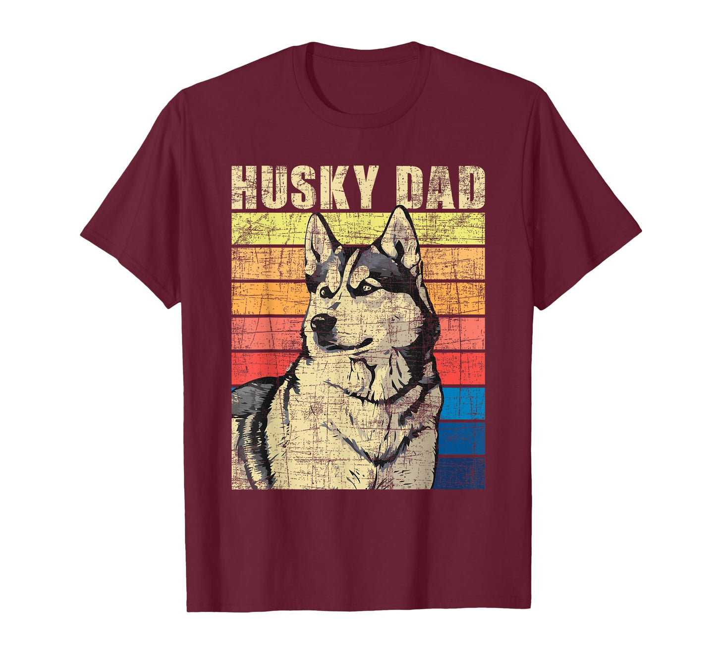 Husky Dad - Retro Vintage Pet Siberian Husky Dog Lover Men Women Kids T-Shirt