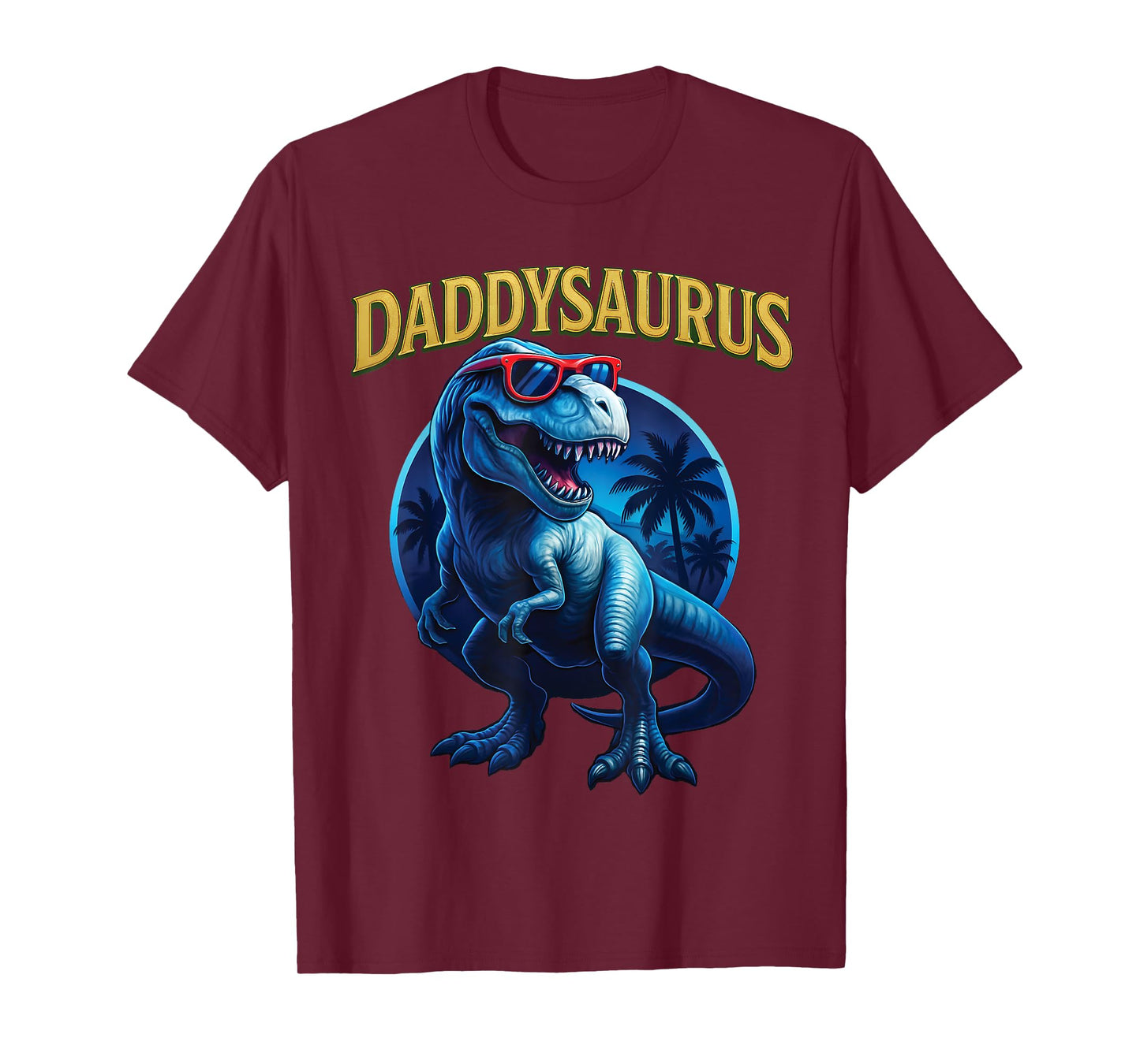 Cute Daddysaurus T-Rex Dad Dinosaur Daddy Saurus Fathers Day T-Shirt