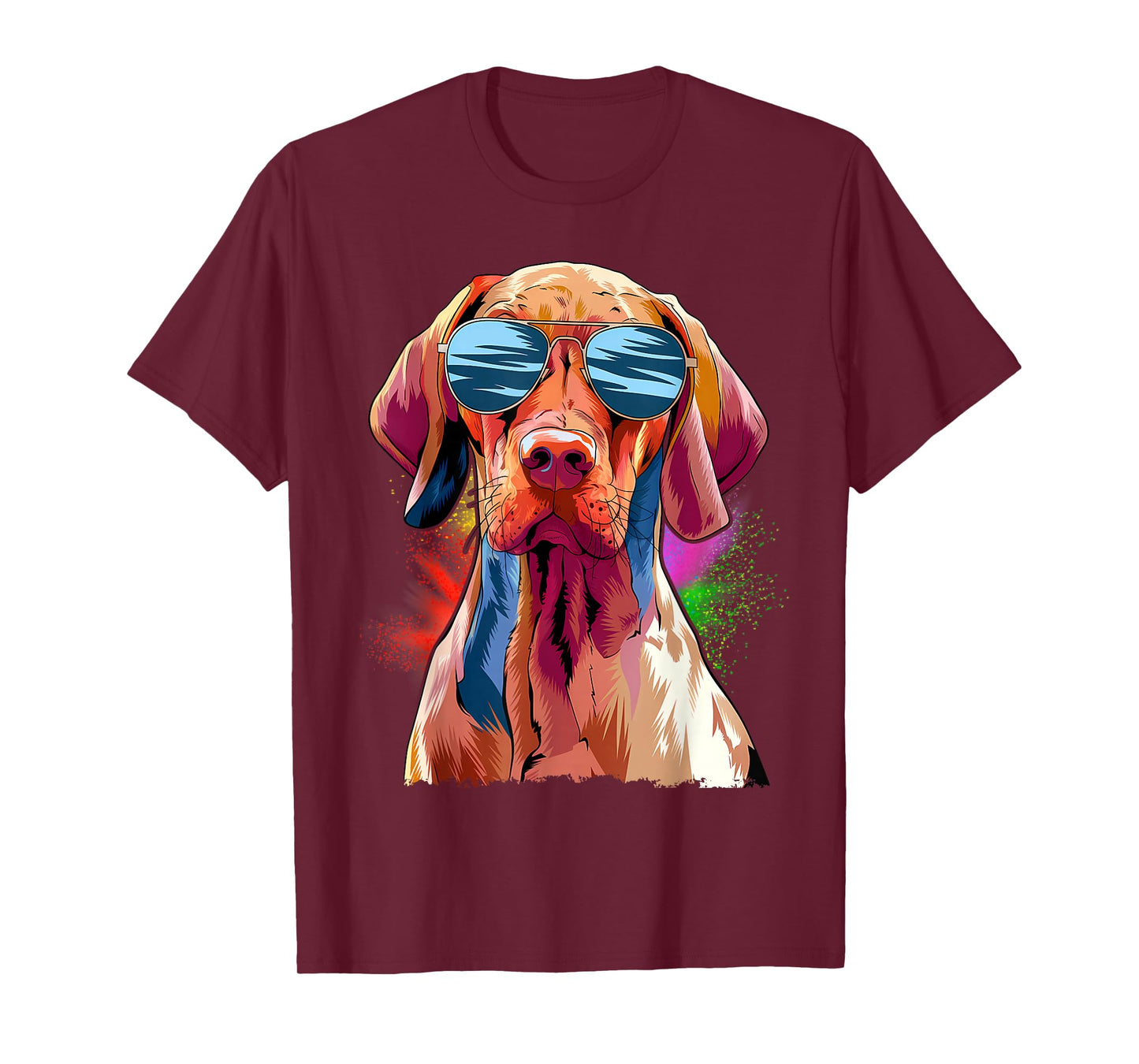 Viszla Lovers Design Pop Art Funny Vizsla Dog T-Shirt