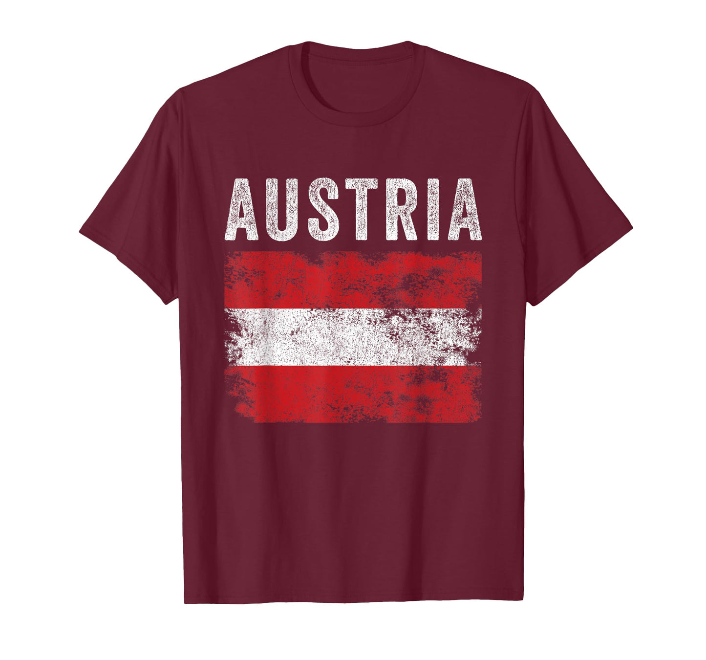 Austria Flag Distressed - Men Women Kids - Austrian Flag T-Shirt