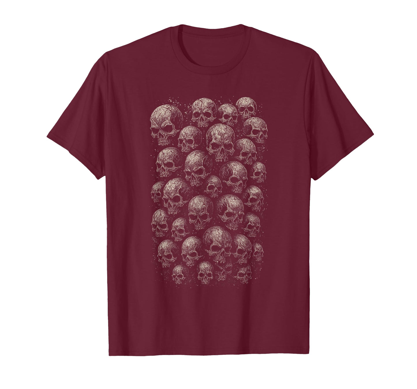 Skull Skeleton Catacombs Horror Gothic Deathcore Occult Art T-Shirt