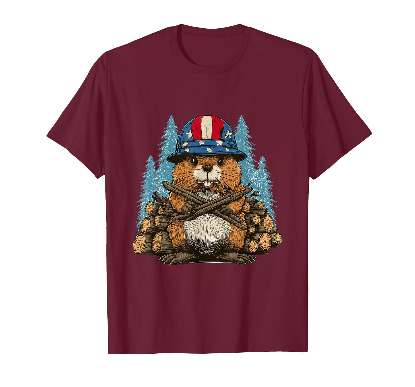 Pretty US Beaver Look T-Shirt