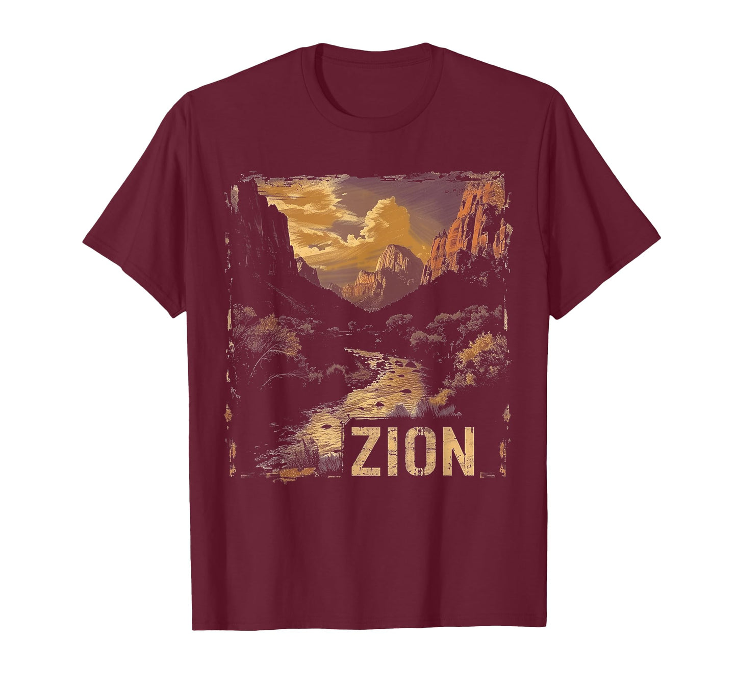 Zion - US National Park Vintage Men Women Kids Retro T-Shirt