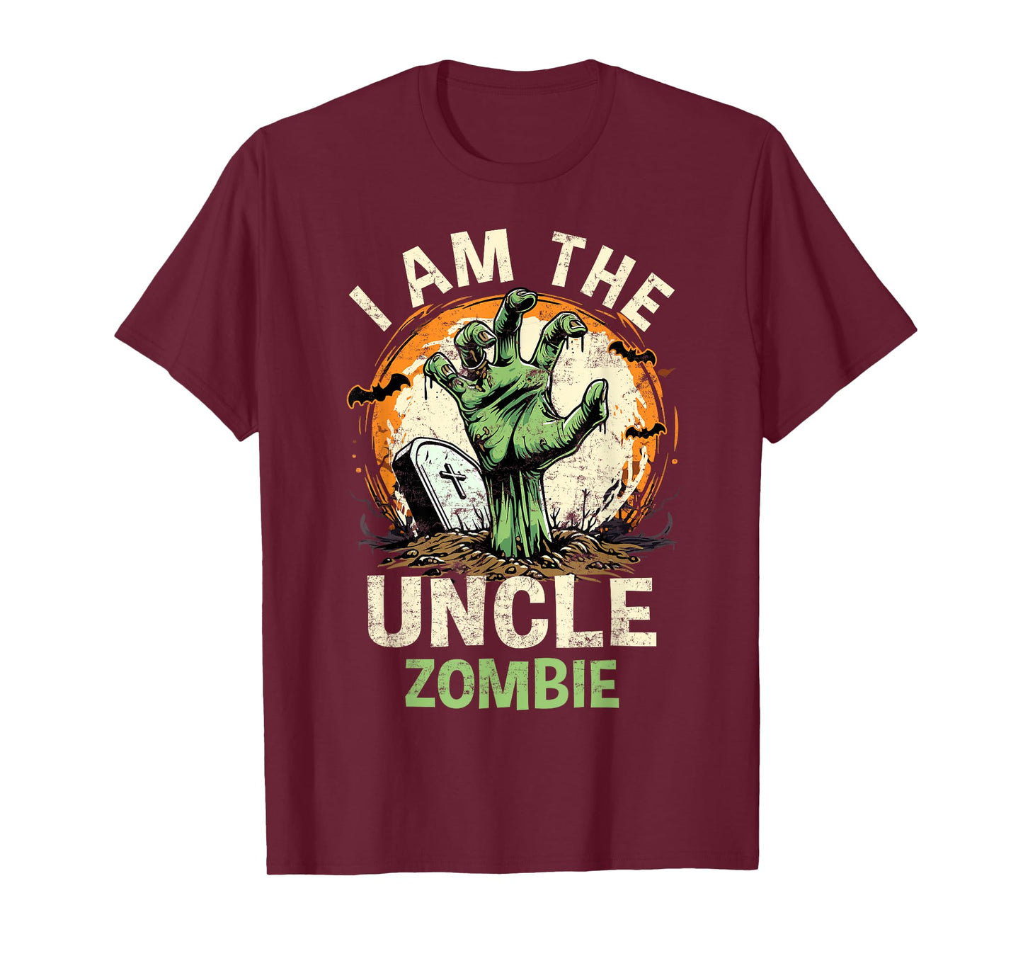 I Am The Uncle Zombie Halloween Costume Zombie Family T-Shirt