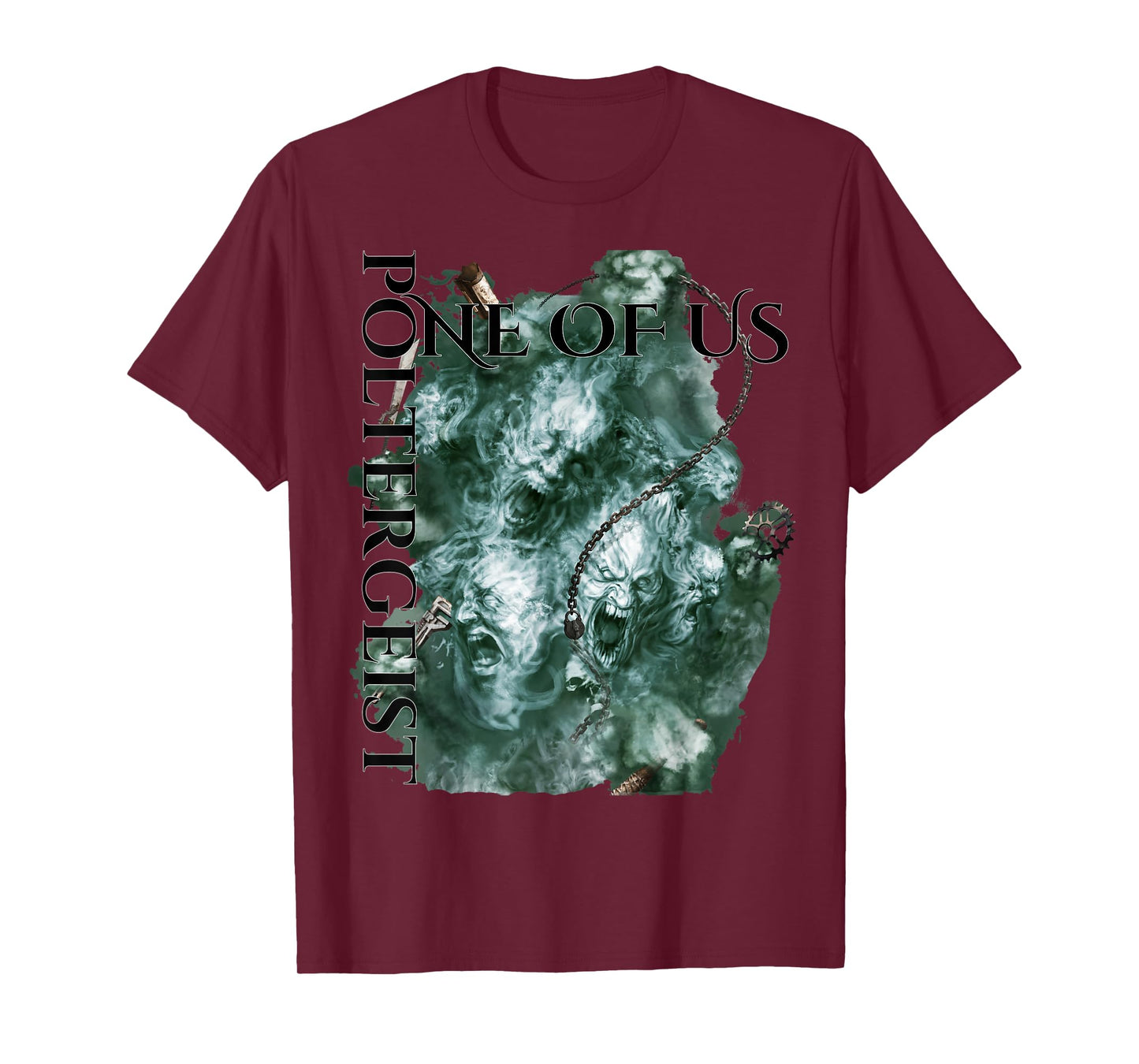 Apocalypse the Risen from Rusted Portal Games Poltergeist Ghost T-Shirt - Unisex Adults, Black, Small, Short Sleeve