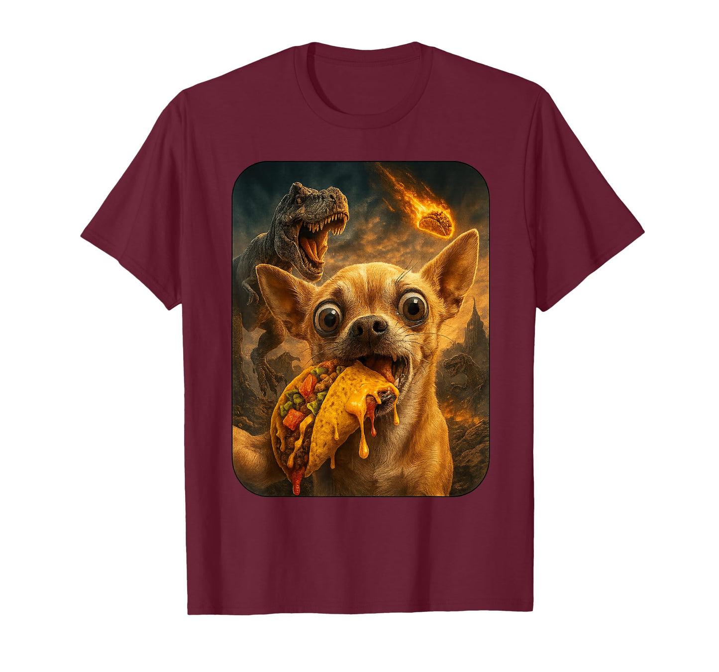Chihuahua Shirt - Funny Dinosaur Taco Tuesday T-Shirt