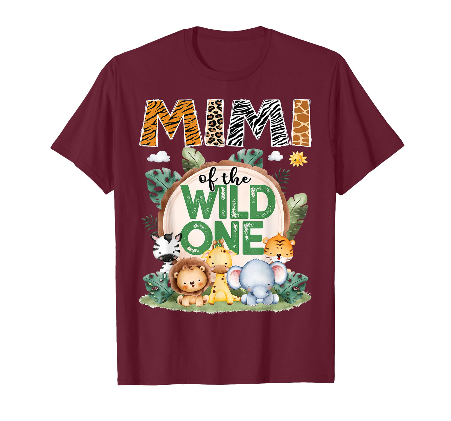 Mimi Of The Wild One Safari Jungle 1St Birthday Party T-Shirt