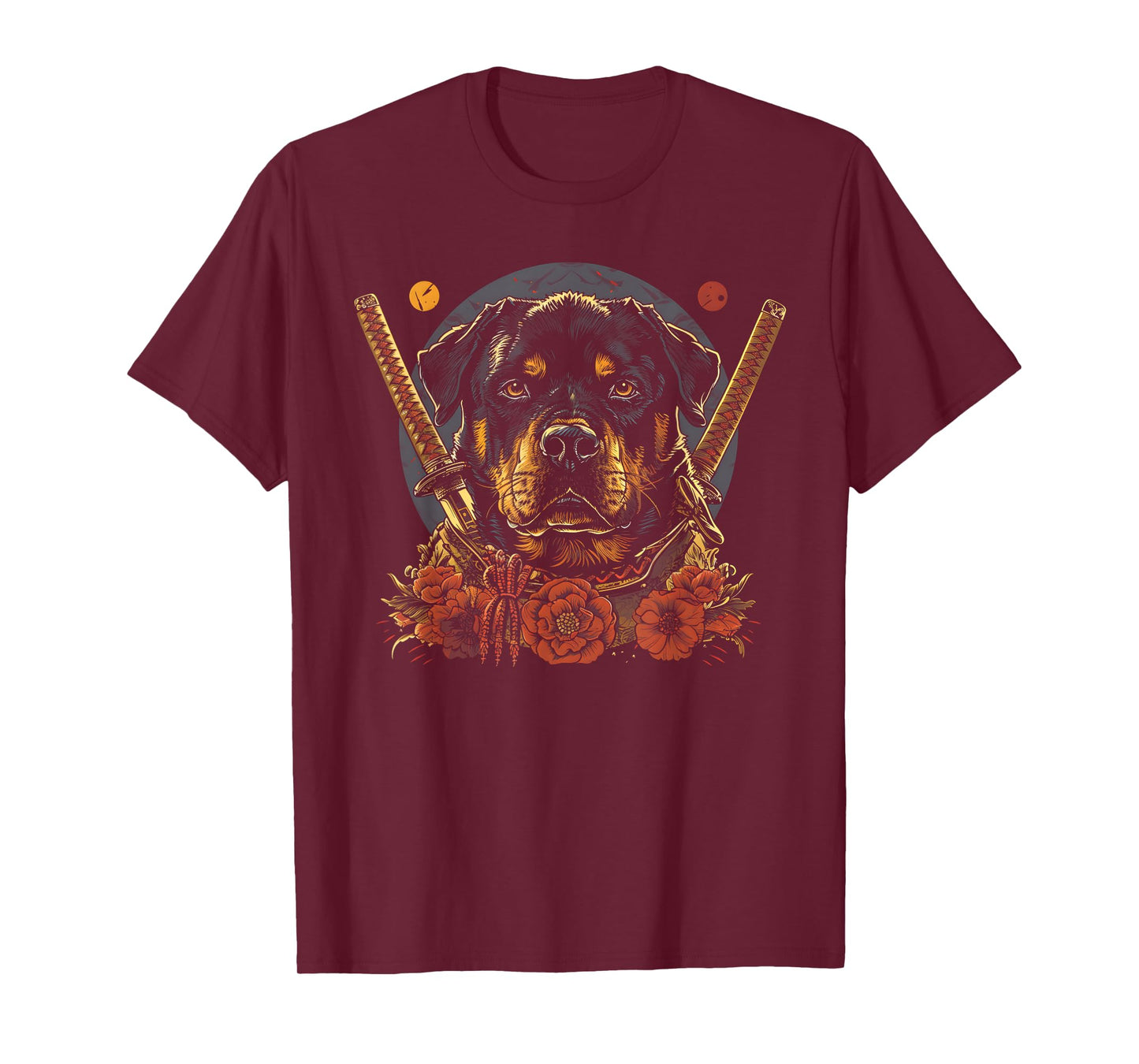 Rottweiler Dad Cute Japanese Anime Stuff Samurai Dog Ninja T-Shirt for Men Women Kids
