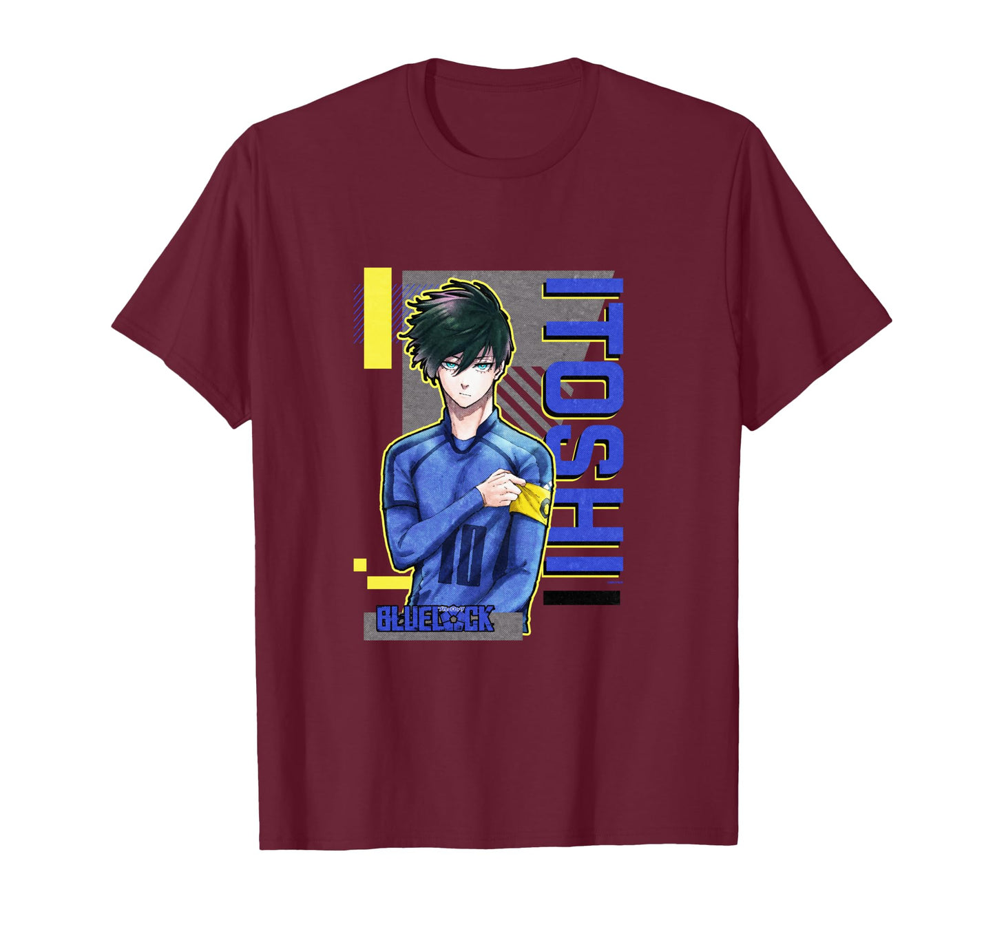Blue Lock Rin Itoshi The Captain Big Chest Neon Portrait Long Sleeve T-Shirt