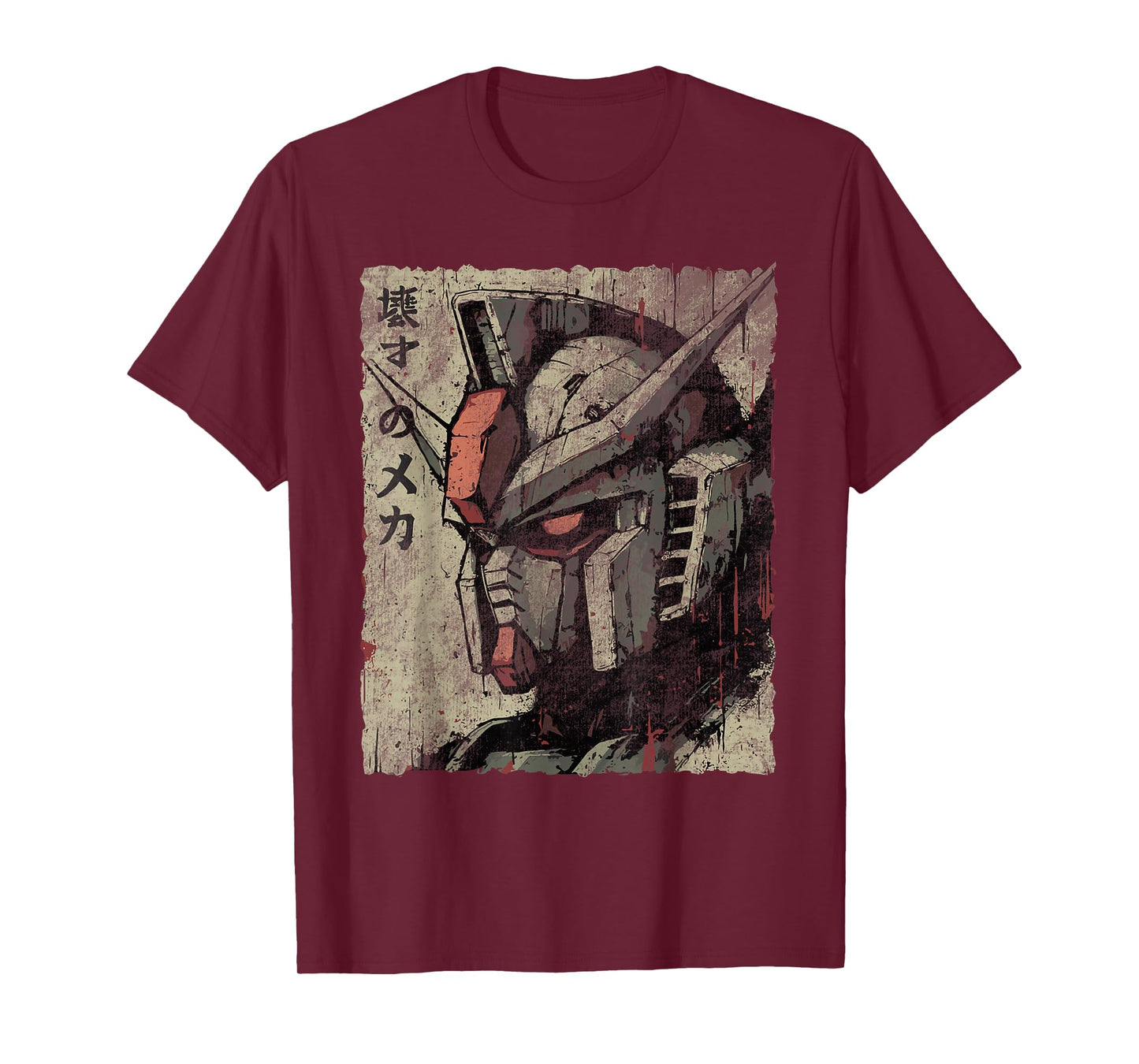 Vintage Mecha Robot Japanese Anime Style Retro T-Shirt