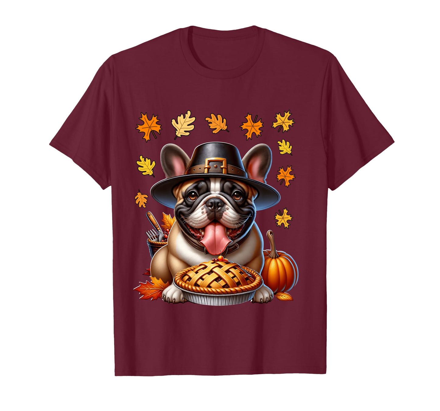 French Bulldog Thanksgiving French Bulldog Thanksgiving Long Sleeve T-Shirt