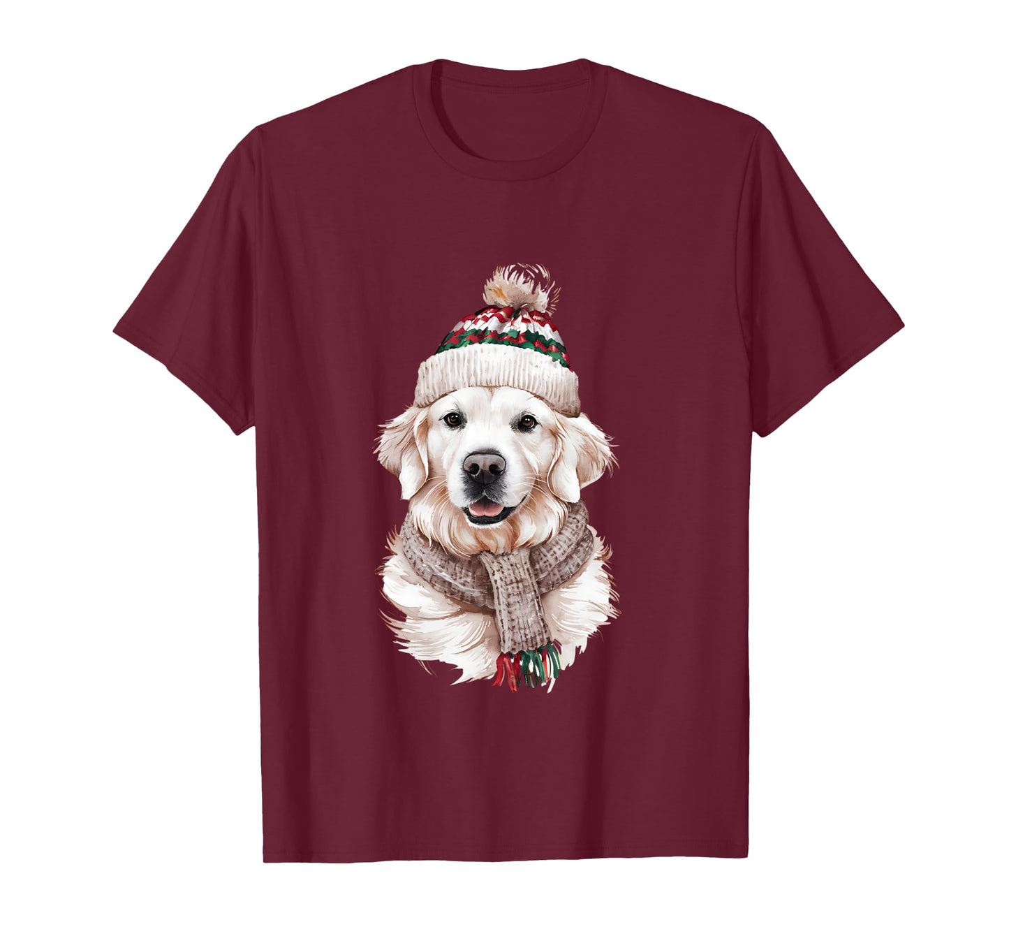 White English Cream Golden Retriever Mom Dog Puppy Christmas Long Sleeve T-Shirt