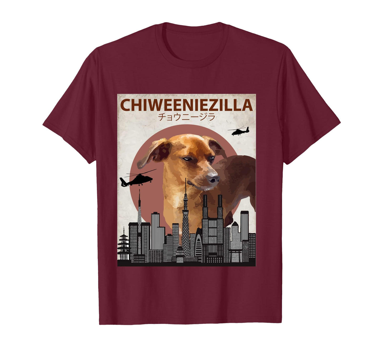 Chiweeniezilla Funny Chiweenie T-Shirt | Dog Lovers Gift