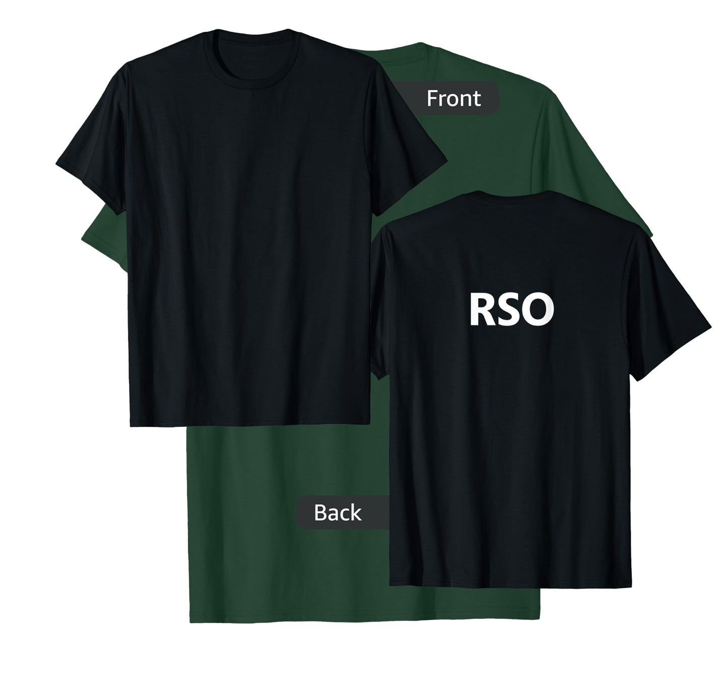 Range Safety Officer RSO Gun Job Employee (BACK PRINT) T-Shirt