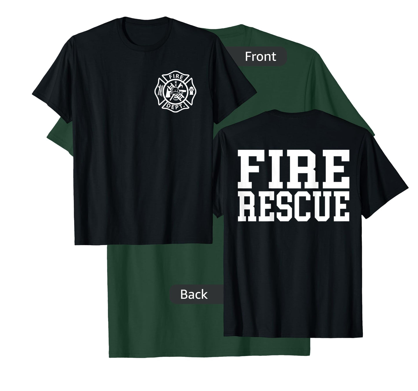Fire Department Logo Uniform Fireman Symbol Firefighter Gear T-Shirt