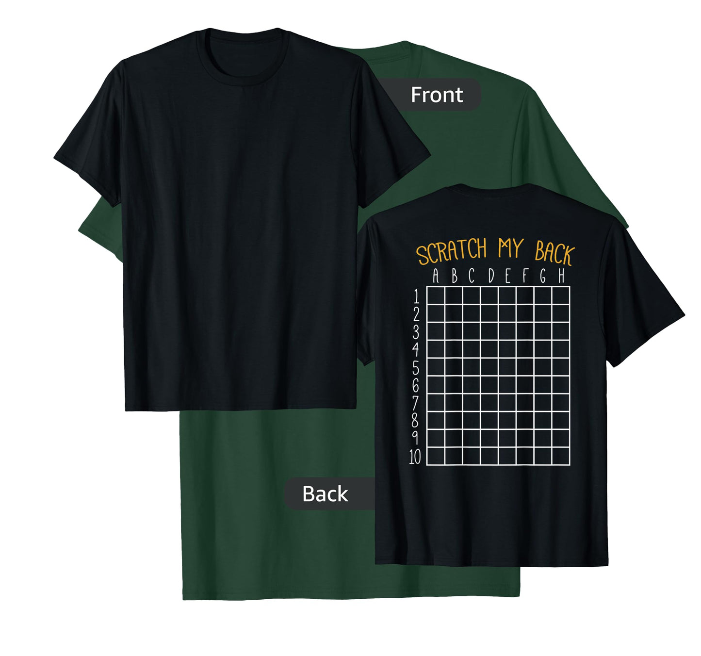 Back Scratching Shirt Co. Back Scratcher Shirt, Scratch My Back T-Shirt - Unisex-Adult, Black, Small