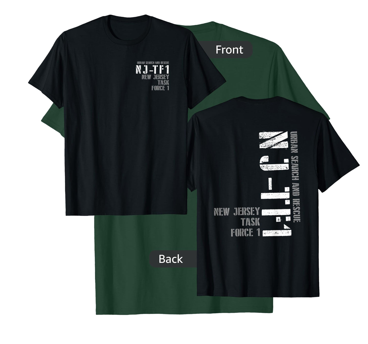 Urban Search & Rescue New Jersey Task Force 1 NJ-TF1 Duty T-Shirt