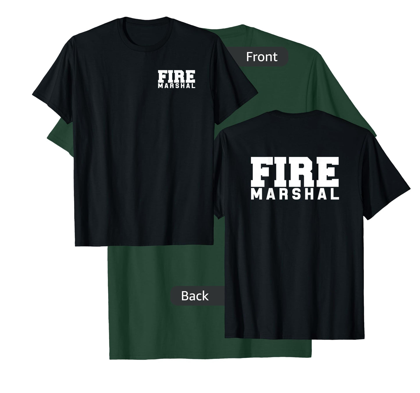 Fire Marshal Commissioner Firefighters Investigators Duty T-Shirt
