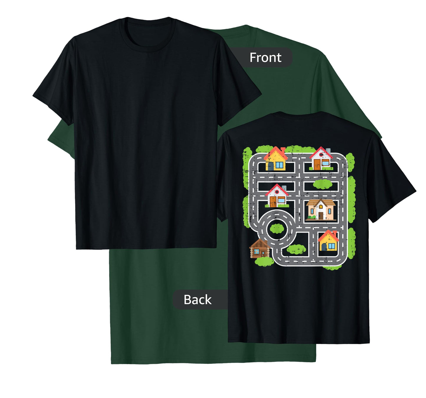 Play Cars On Daddys Back Fathers Day Gift Dad Massage T-Shirt