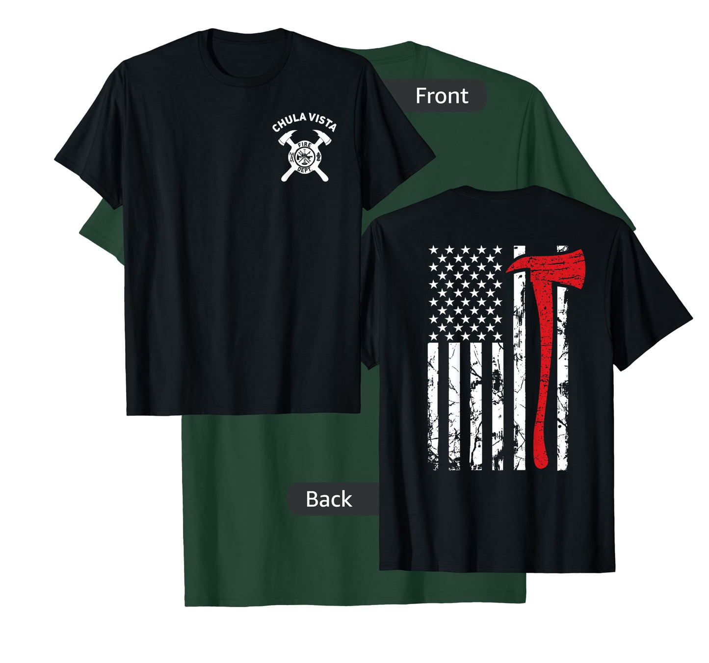 City Of Chula Vista Fire Department California Firefighter T-Shirt