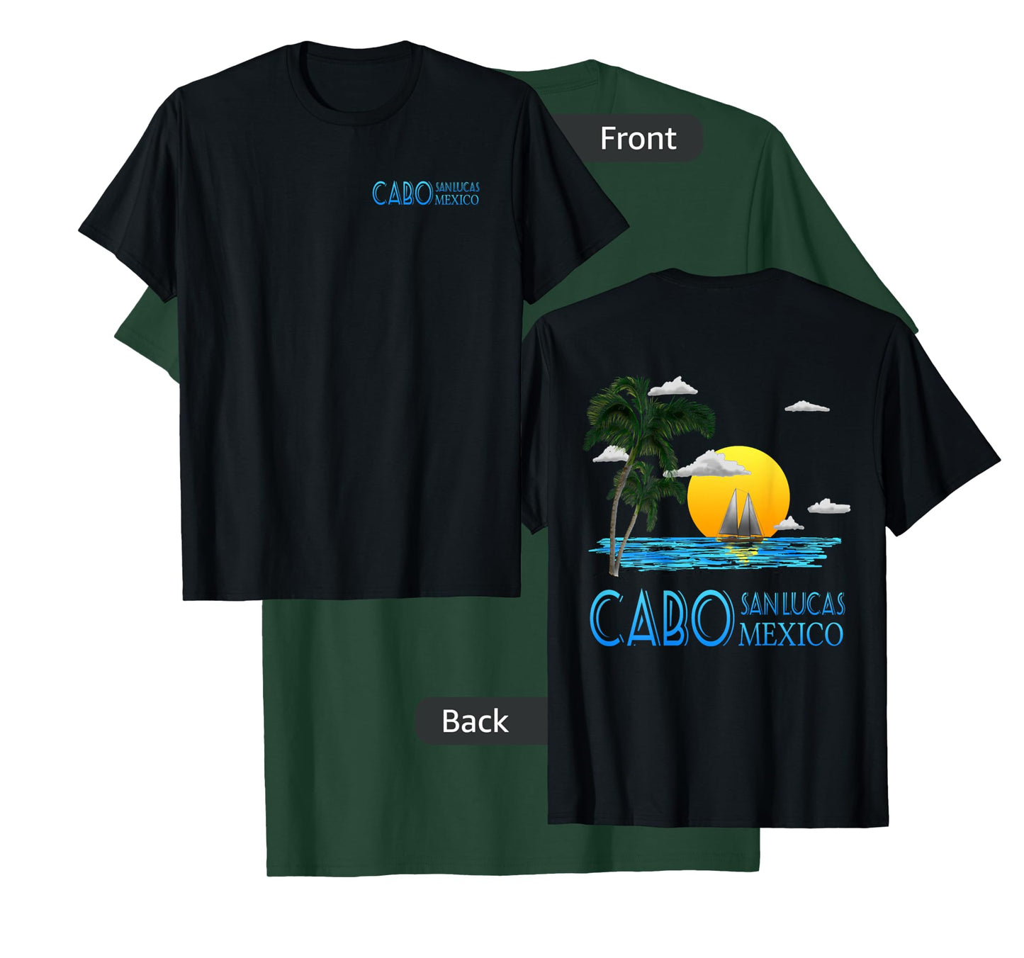 Cabo San Lucas Mexico Sailing (2-Sided) T-Shirt