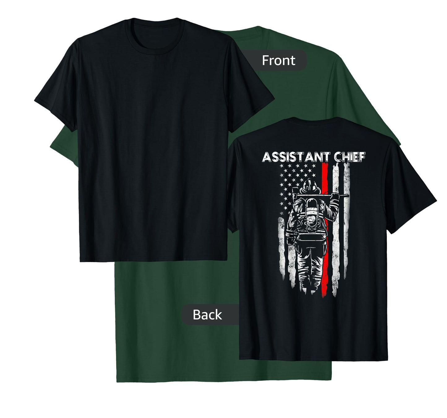 Assistant Fire Chief American flag gifts for Assistant Chief T-Shirt