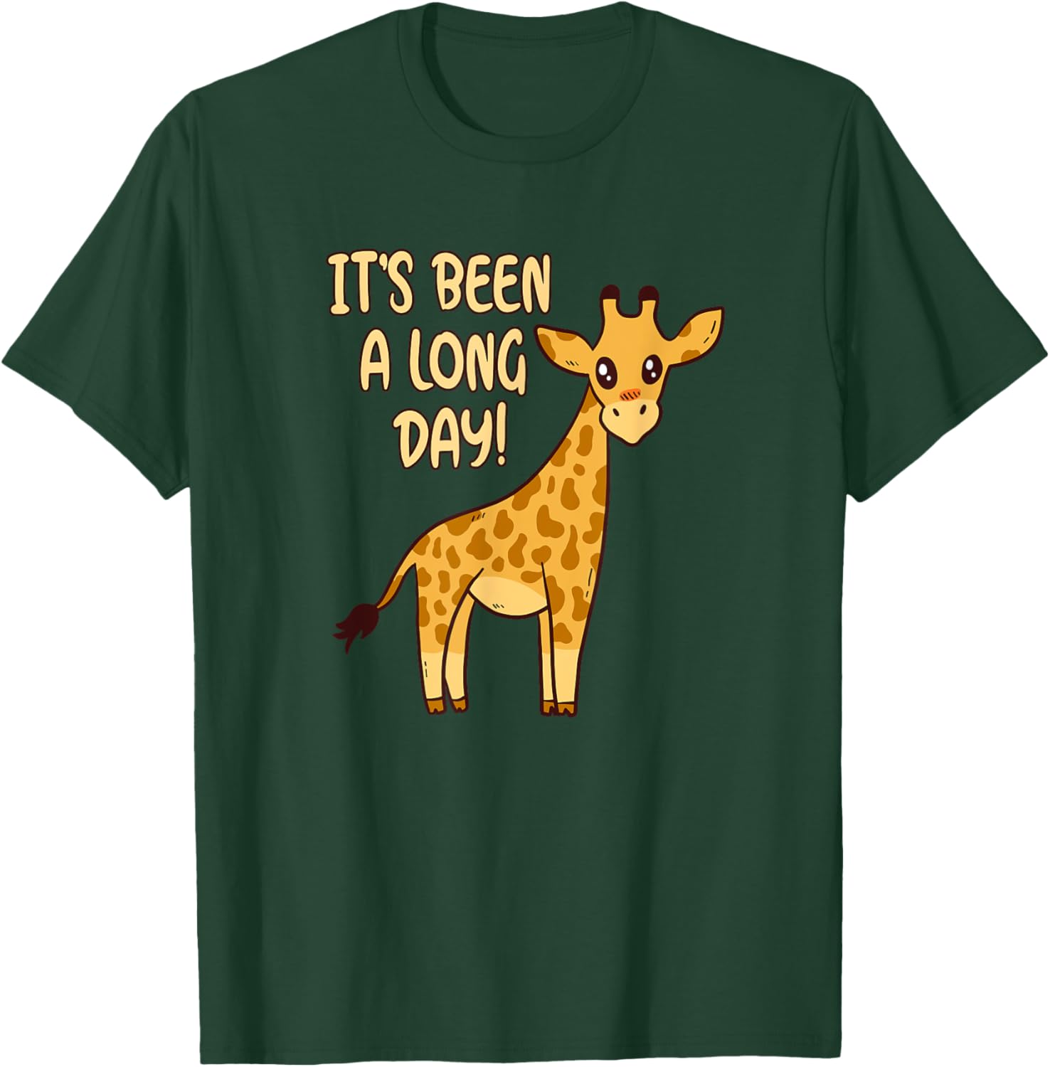 It's Been A Long Day - Funny Cute Giraffe Pajamas T-Shirt - T-Shirt | Forest