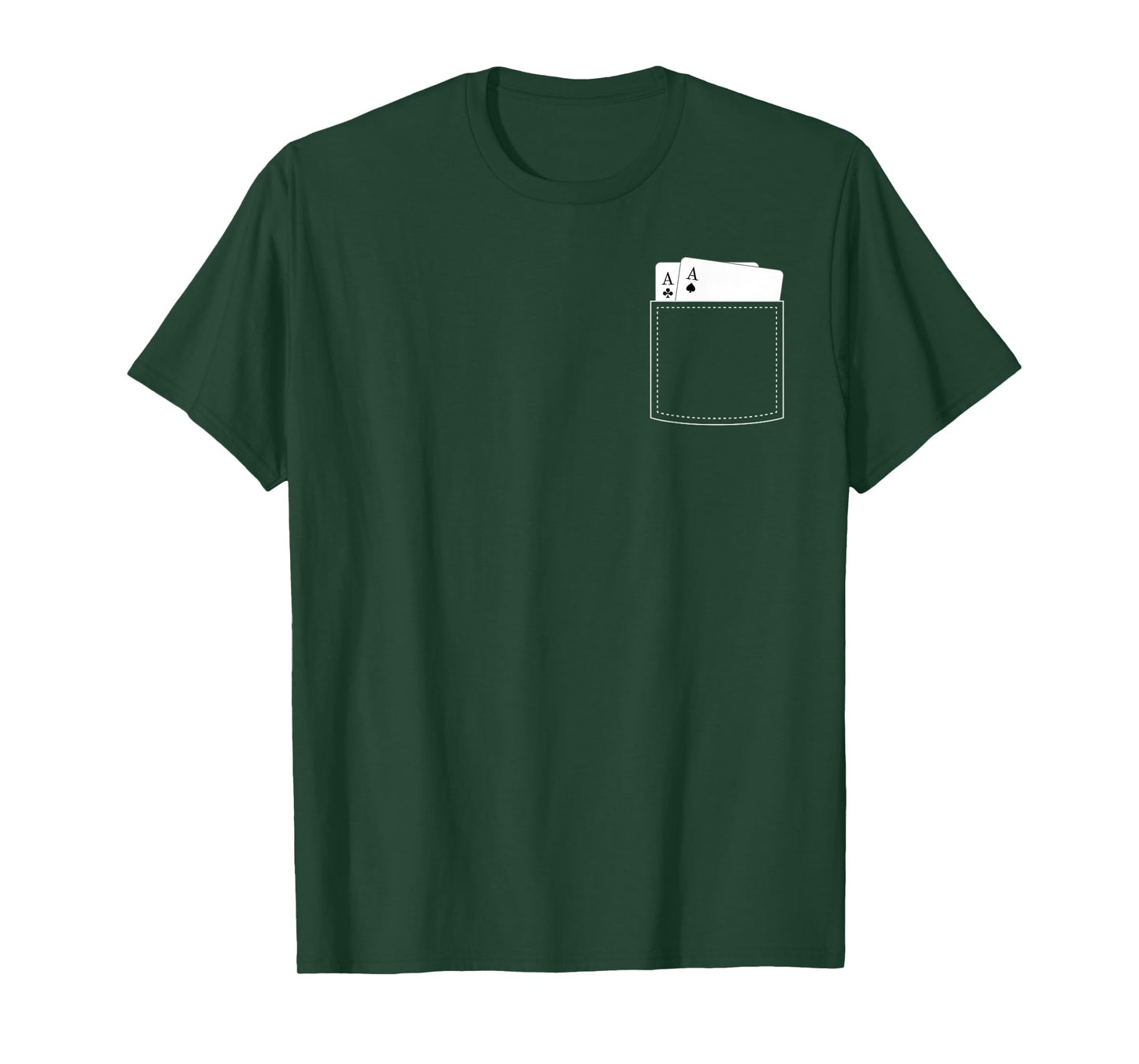 Pocket Blackjack Cards Poker Spades & Clubs design T-Shirt