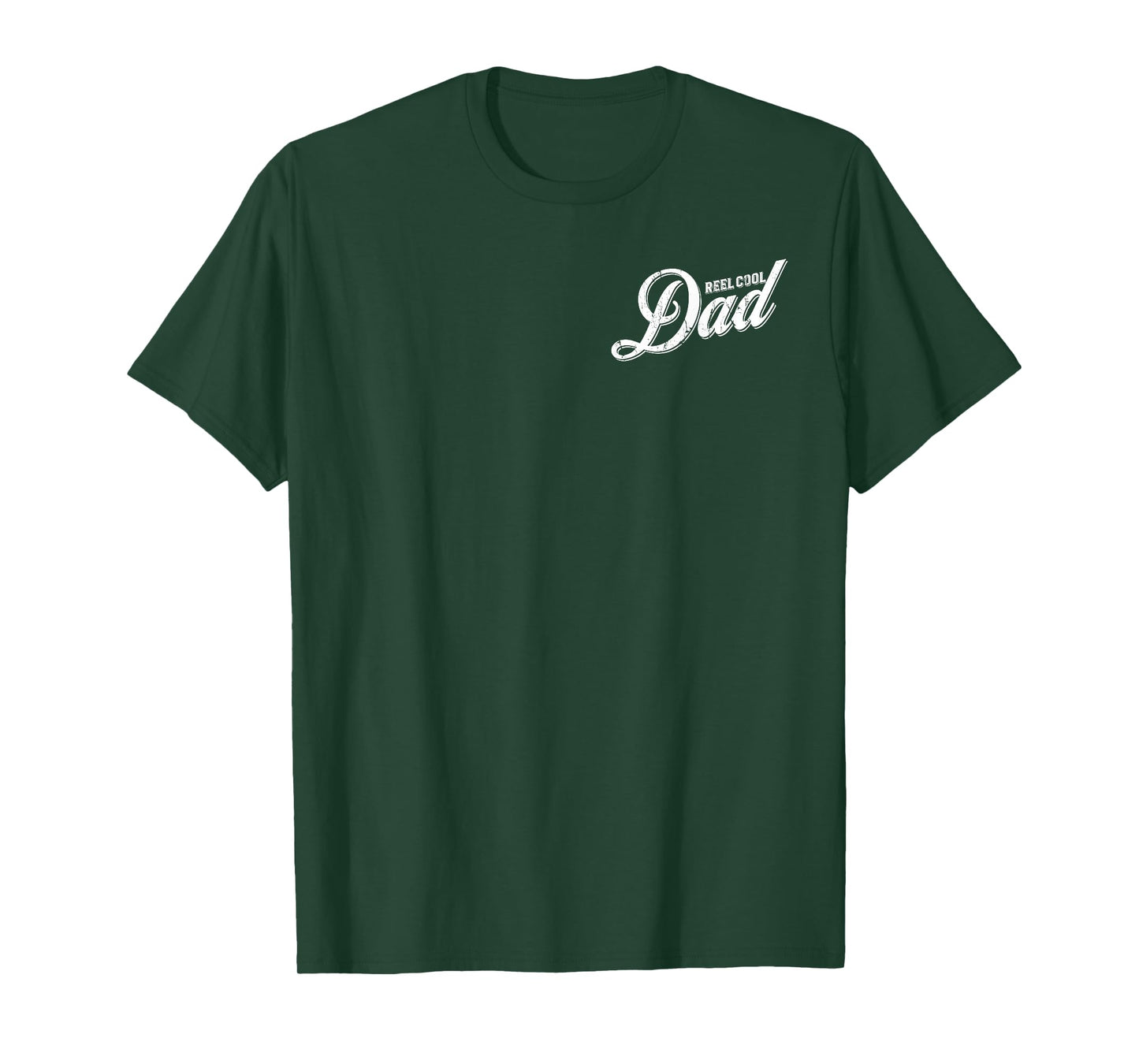 Reel Cool Dad Funny Fishing Dad - Front and Back T-Shirt