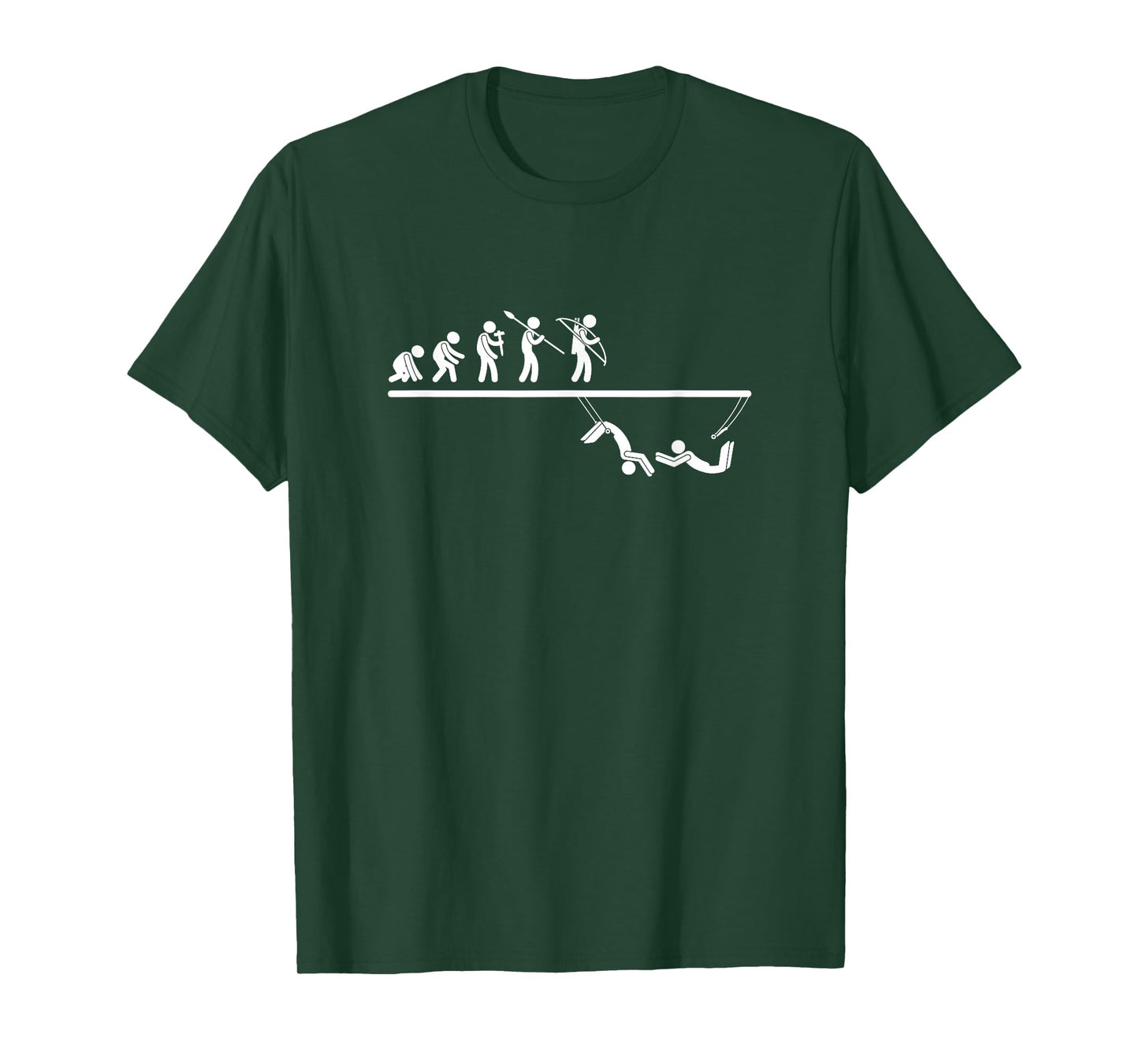 Trapeze Artist Evolution Men Women Circus Funny Trapeze T-Shirt