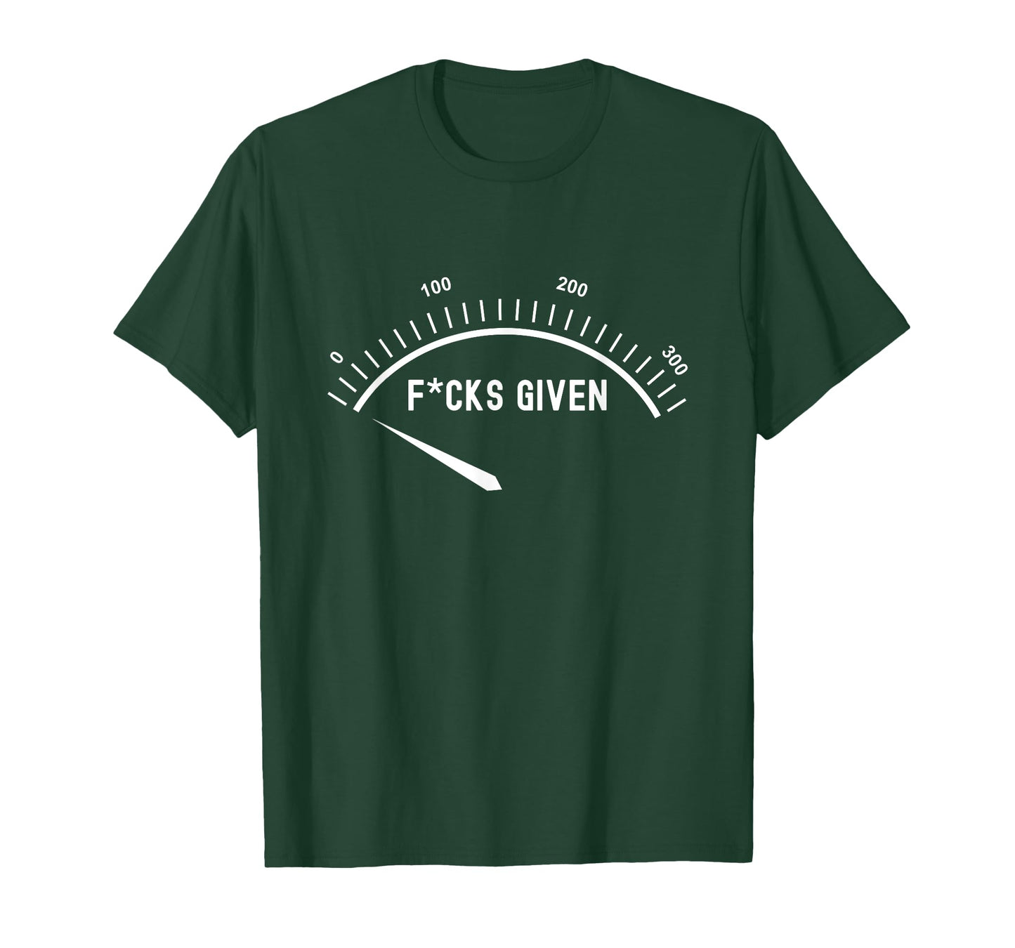 Zero Fucks Given Voltage Meter Sarcastic Adult Humor T-Shirt