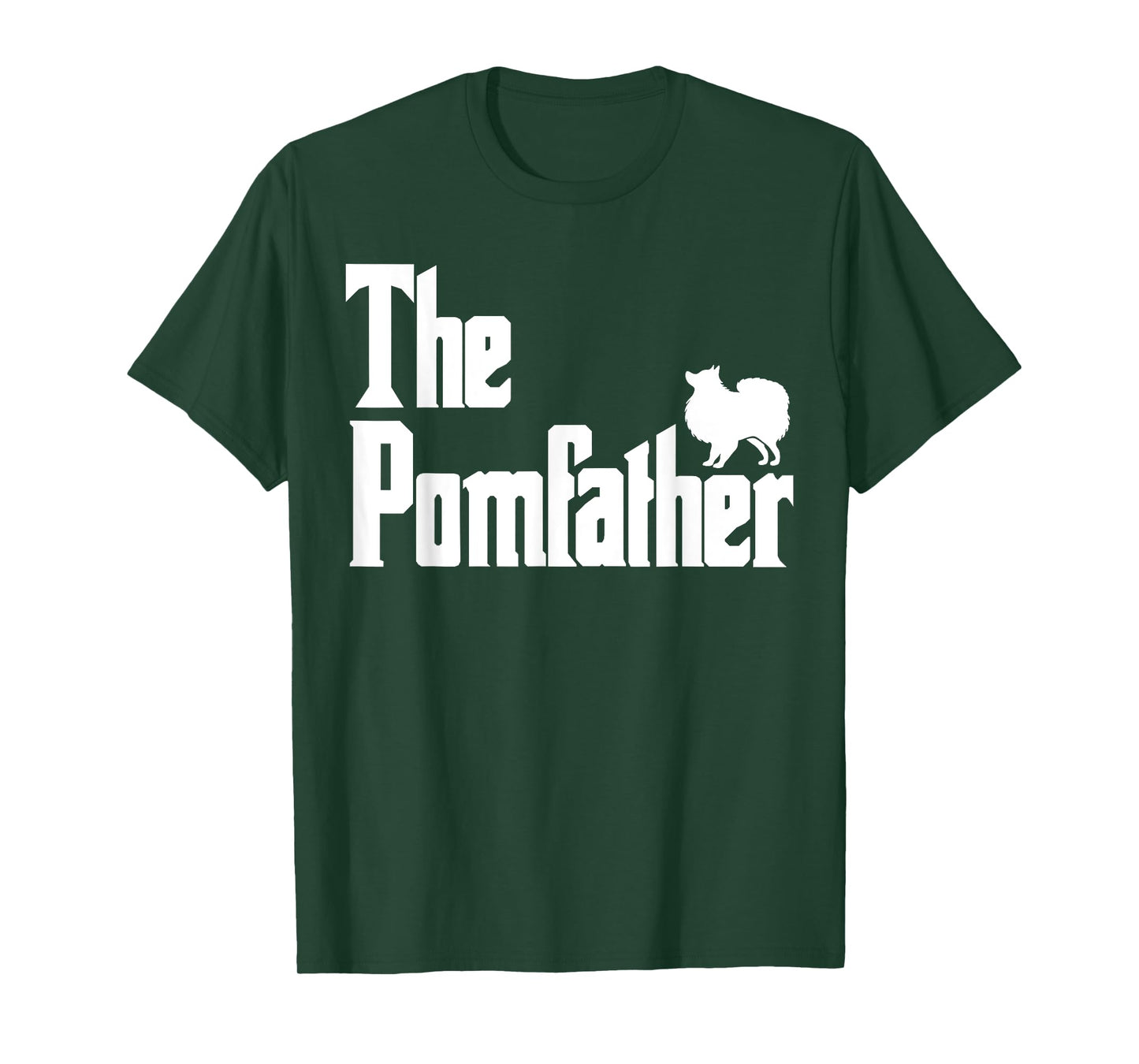 The PomFather Funny Pomeranian Dog Dad Shirt Men Gifts T-Shirt