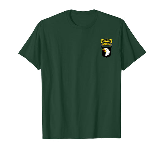 101st Airborne Division Ranger Flag Tshirt, Veterans Day T-Shirt